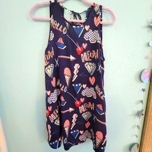 Zara Unique Graphic Mini Dress